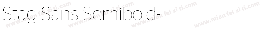 Stag Sans Semibold字体转换